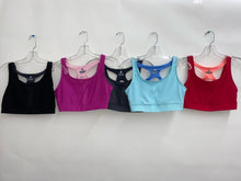 Load image into Gallery viewer, Colorful Black Sport Bras (36 pack)

