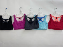 Load image into Gallery viewer, Colorful Black Sport Bras (36 pack)
