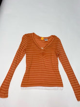 Load image into Gallery viewer, Orange Striped Long Sleeve (12 pack)
