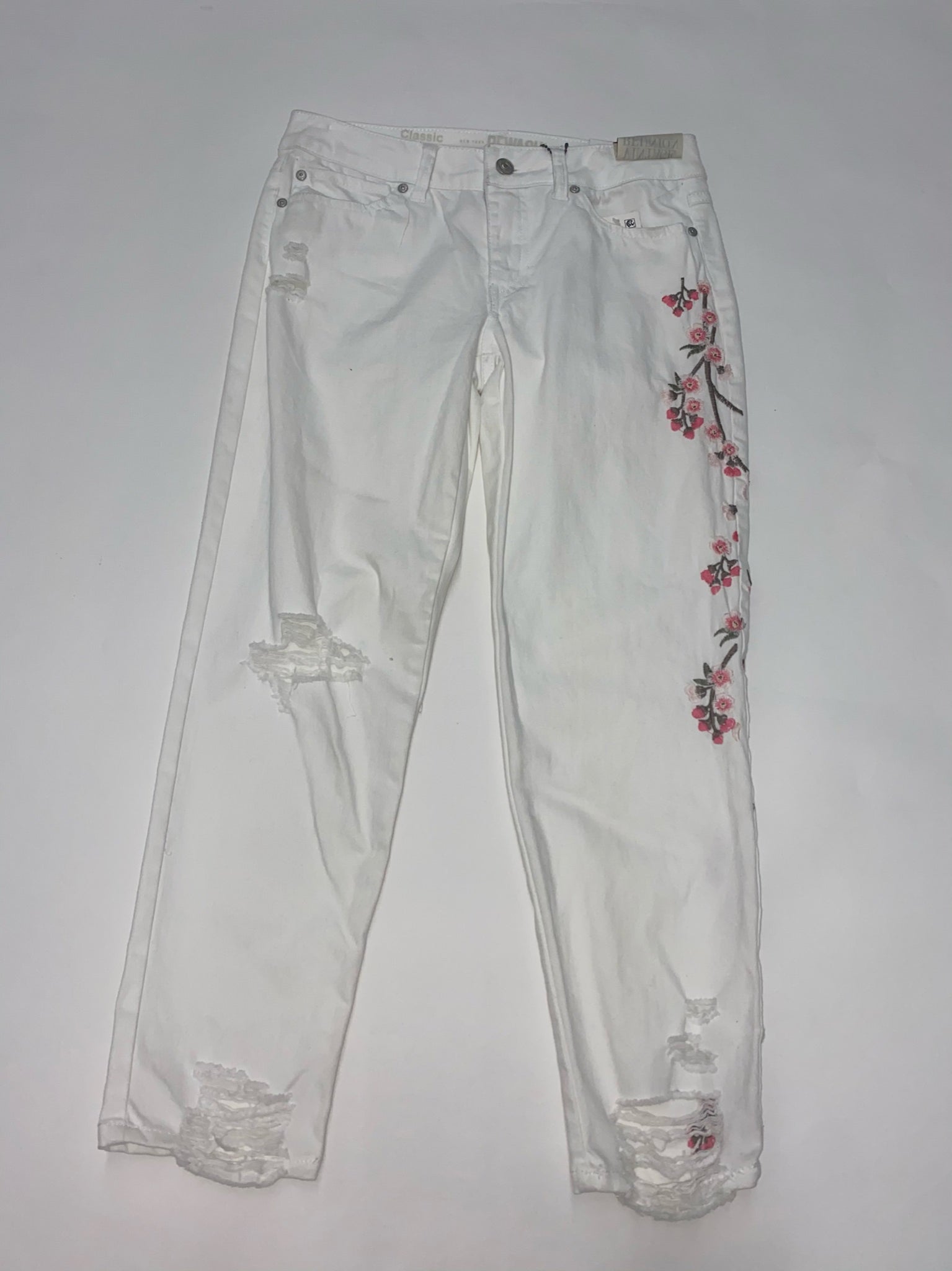 Afdæk Anoi Enlighten White Floral Jeans (14 pack) – Bingo Off Price