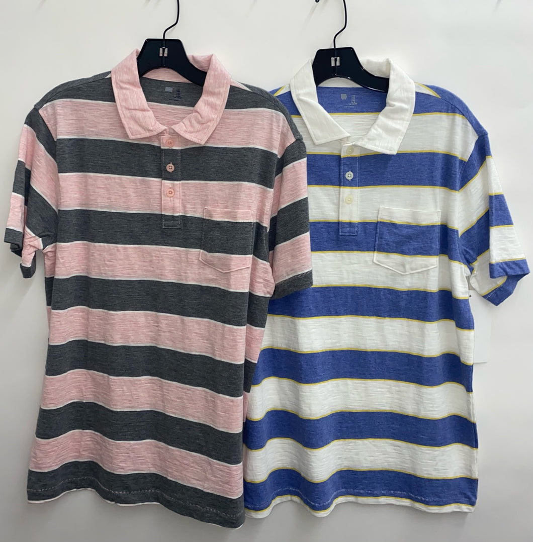 2 Striped Collar Shirts (24 pack)